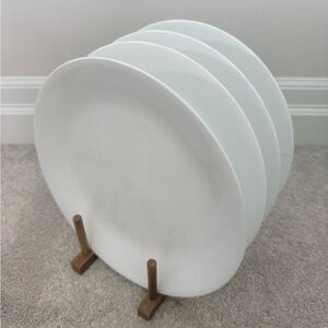 Elegant White Dinner Plate set of 4 Corelle